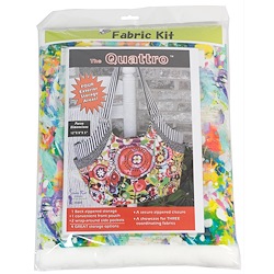 Studio Kat the Quattro Bag Pattern,Fabric and Stabilizer Kit